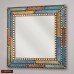Handcrafted Decorative Mirror 24", Bathroom Turquoise Mirror for wall decor   123295859421